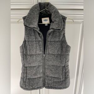 Herringbone Puffy Vest | Sz XS